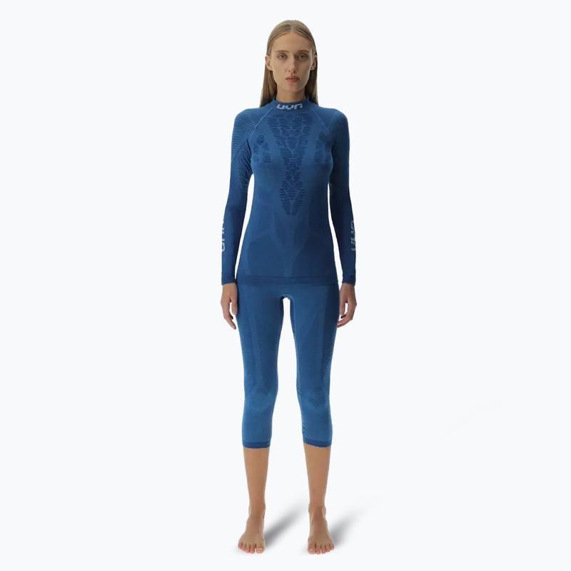 Spodnie termoaktywne damskie UYN Elevatyon Biomorph blue atoll 2