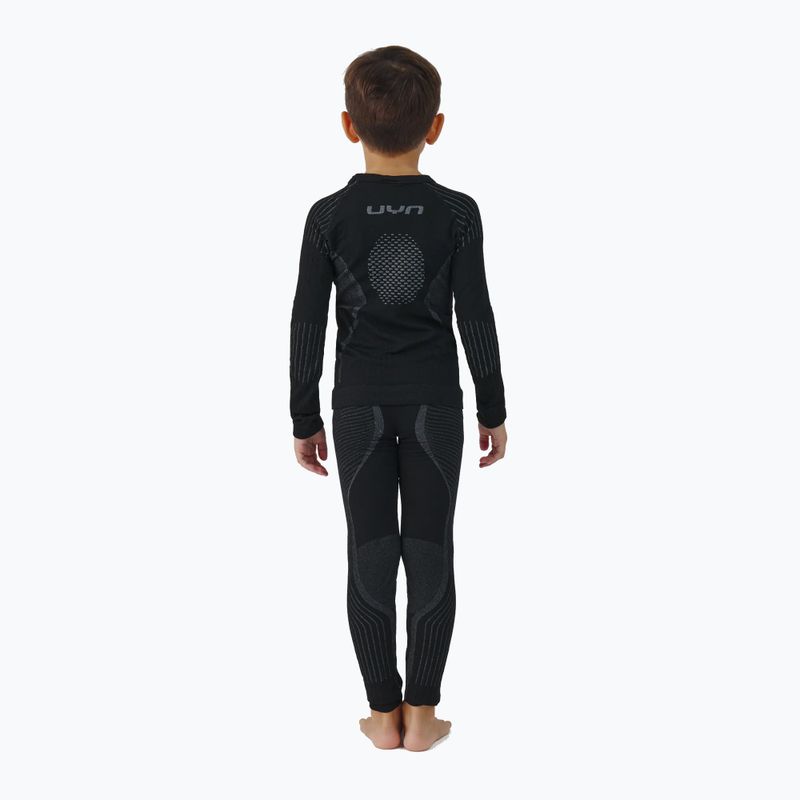 Komplet bielizny termoaktywnej dziecięcej UYN Junior Visyon 2.0 black 2