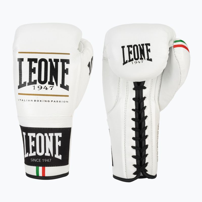 Rękawice bokserskie LEONE 1947 Shock Plus white