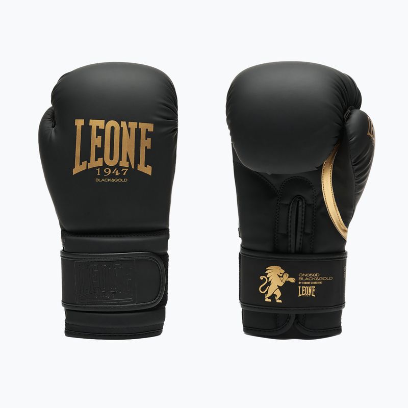 Rękawice bokserskie LEONE 1947 Idol black/gold
