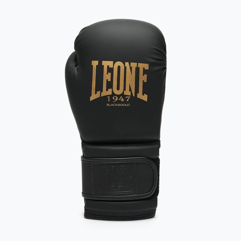 Rękawice bokserskie LEONE 1947 Idol black/gold 3