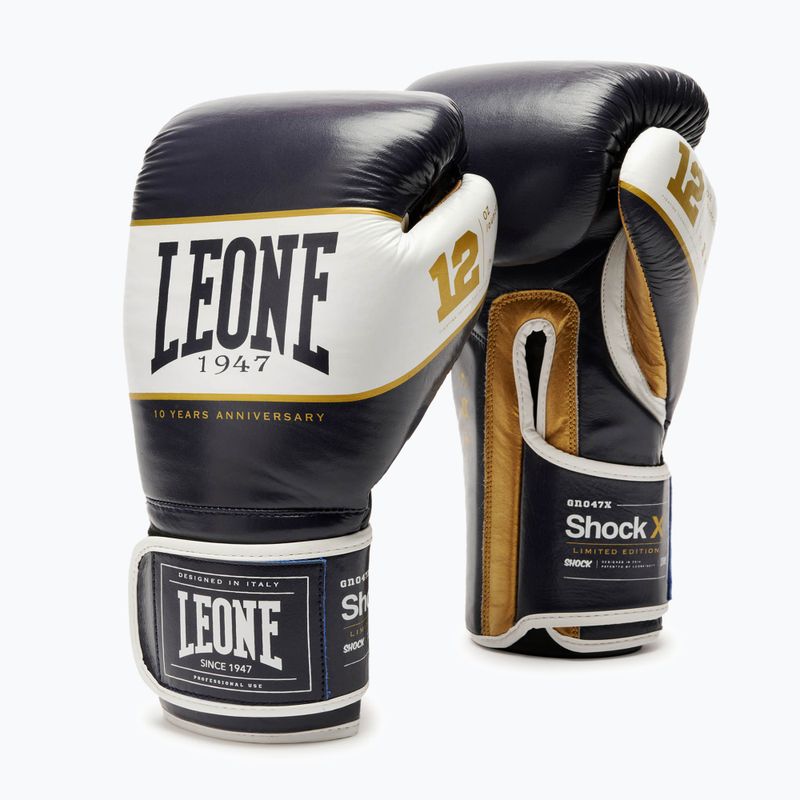 Rękawice bokserskie LEONE 1947 Shock X blue 2