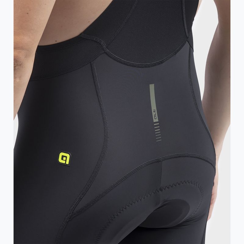 Spodenki rowerowe męskie Alé Green Speed Bibshorts black 5