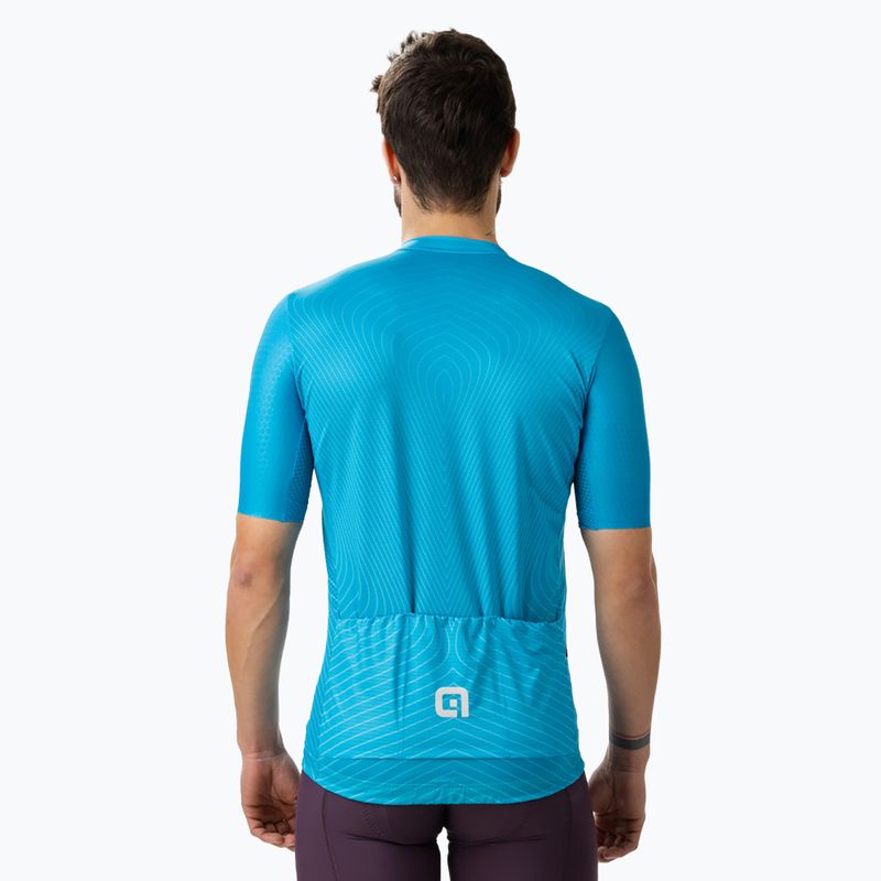 Koszulka rowerowa męska Alé Zig Zag sky blue 3
