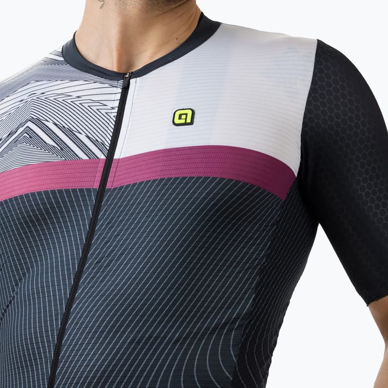 Koszulka rowerowa męska Alé Zig Zag black 4