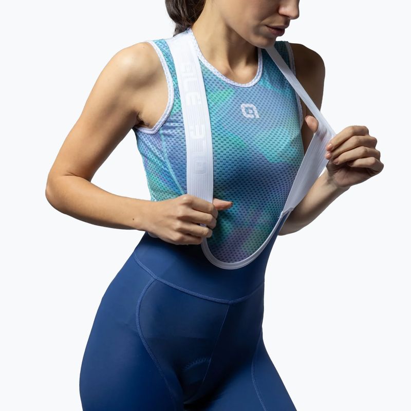 Spodenki rowerowe damskie Alé Magic Colour Bibshorts blue 3
