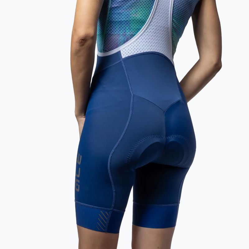 Spodenki rowerowe damskie Alé Magic Colour Bibshorts blue 6