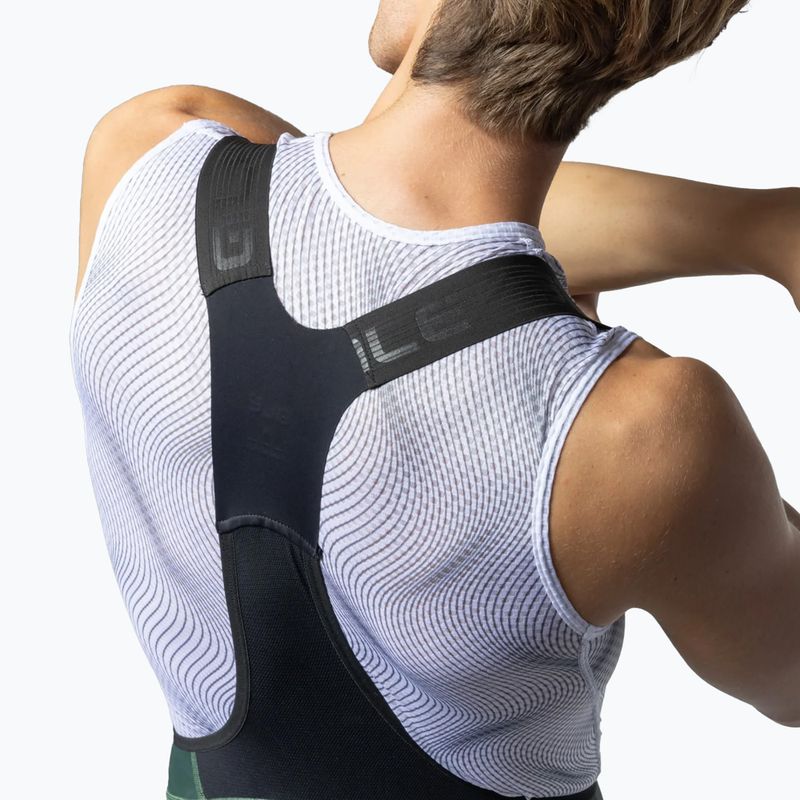 Spodenki rowerowe męskie Alé Magic Colour Bibshorts forest green 5