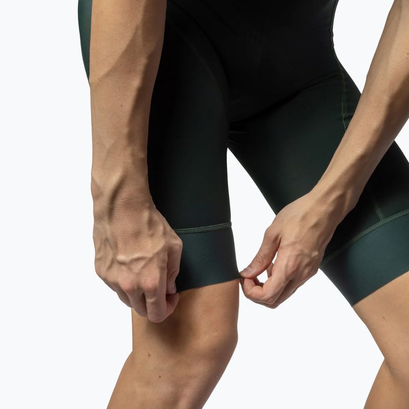 Spodenki rowerowe męskie Alé Magic Colour Bibshorts forest green 6