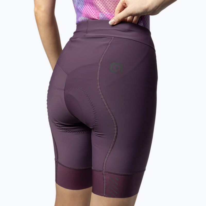 Spodenki rowerowe damskie Alé Magic Colour bordeaux 4