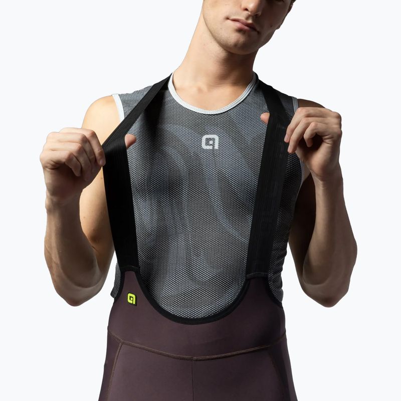 Spodenki rowerowe męskie Alé Magic Colour Bibshorts brownie 3