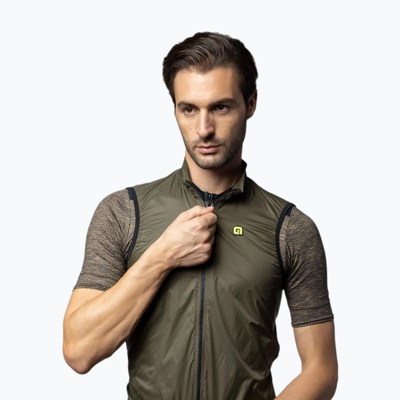 Kamizelka rowerowa męska Alé Vento 2.0 army green 3