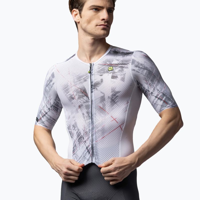 Kombinezon rowerowy męski Alé Mirror white 3