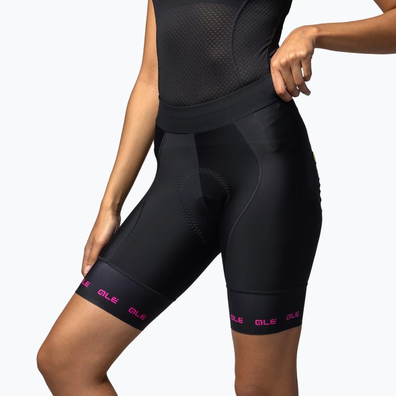 Spodenki rowerowe damskie Alé Strada 2.0 fuchsia 3