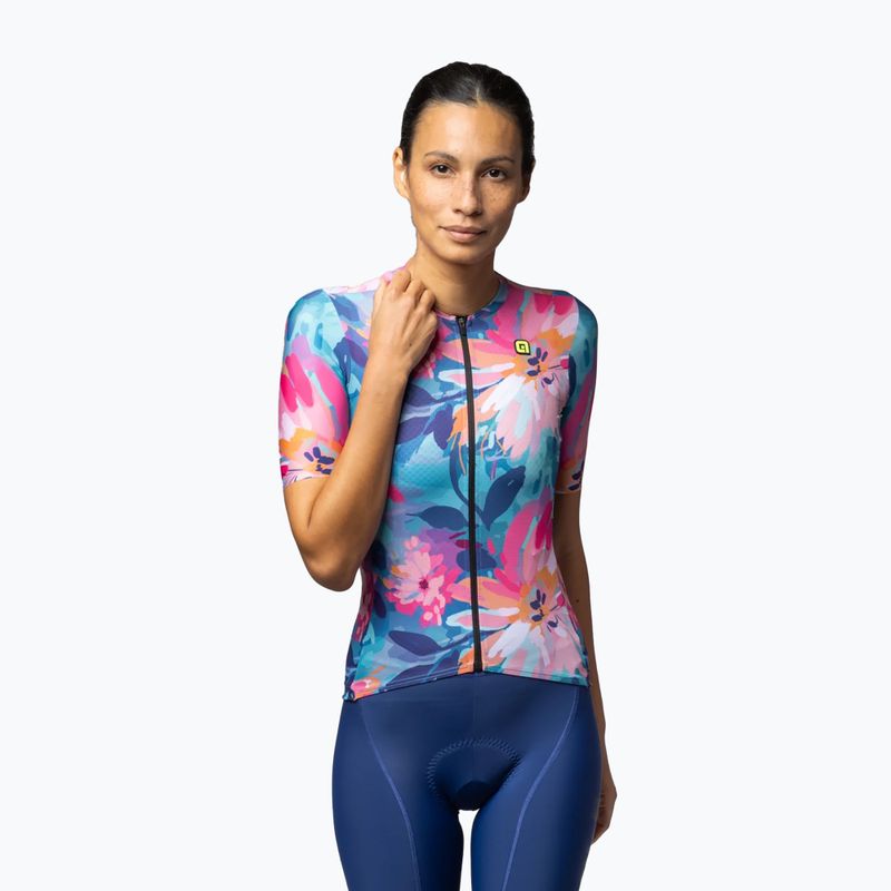 Koszulka rowerowa damska Alé Jardin multicolor