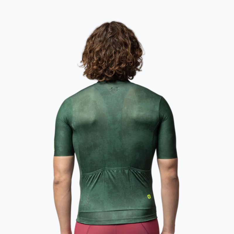 Koszulka rowerowa męska Alé Deep dark green 3
