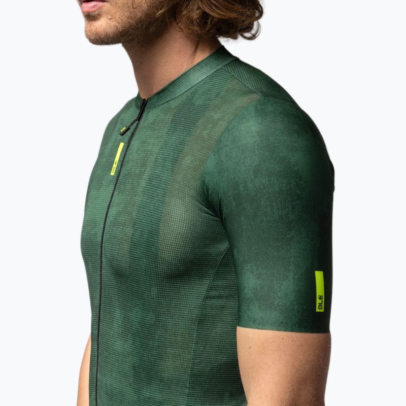 Koszulka rowerowa męska Alé Deep dark green 5