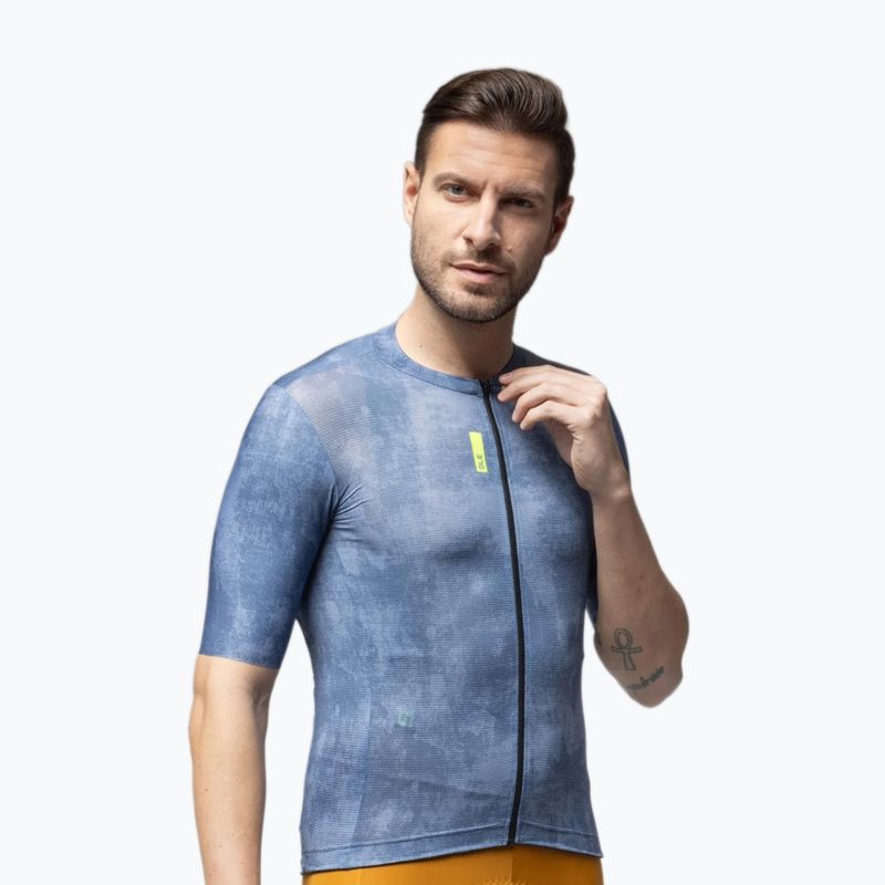 Koszulka rowerowa męska Alé Deep powder blue