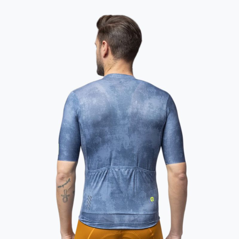 Koszulka rowerowa męska Alé Deep powder blue 3