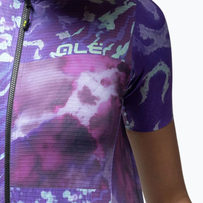 Koszulka rowerowa damska Alé Linfa purple combo 4