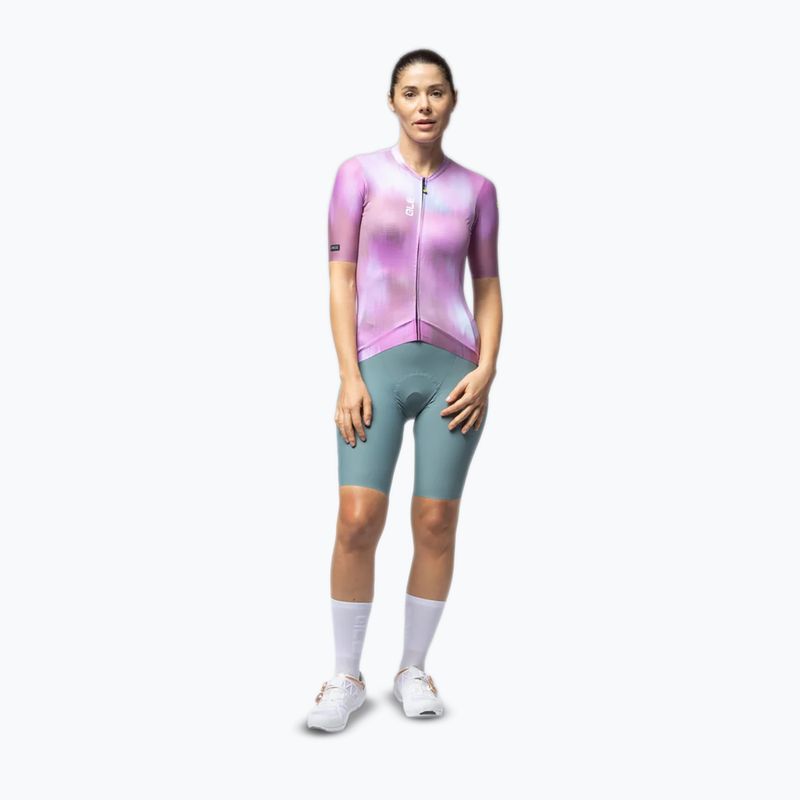 Koszulka rowerowa damska Alé Argon pink combo 2