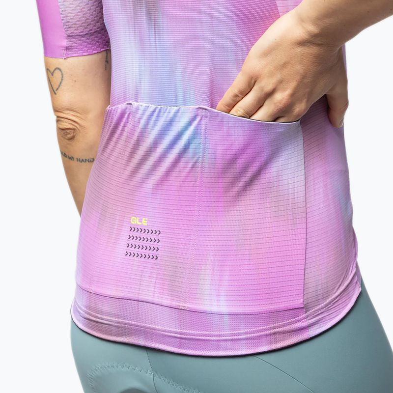 Koszulka rowerowa damska Alé Argon pink combo 5