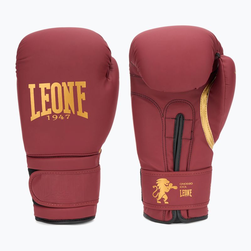 Rękawice bokserskie LEONE 1947 Idol bordo legio