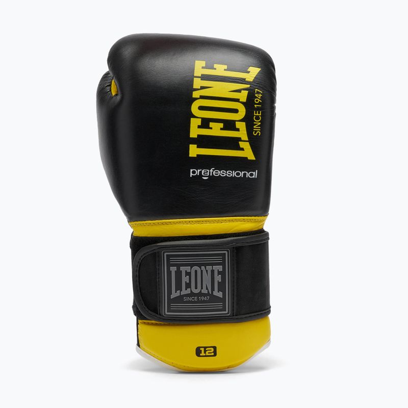 Rękawice bokserskie LEONE 1947 Professional 2 giallo/yellow 3