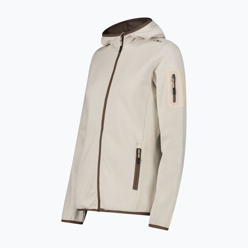Bluza trekkingowa damska CMP 34H6376 Fix Hood cream/off white 4