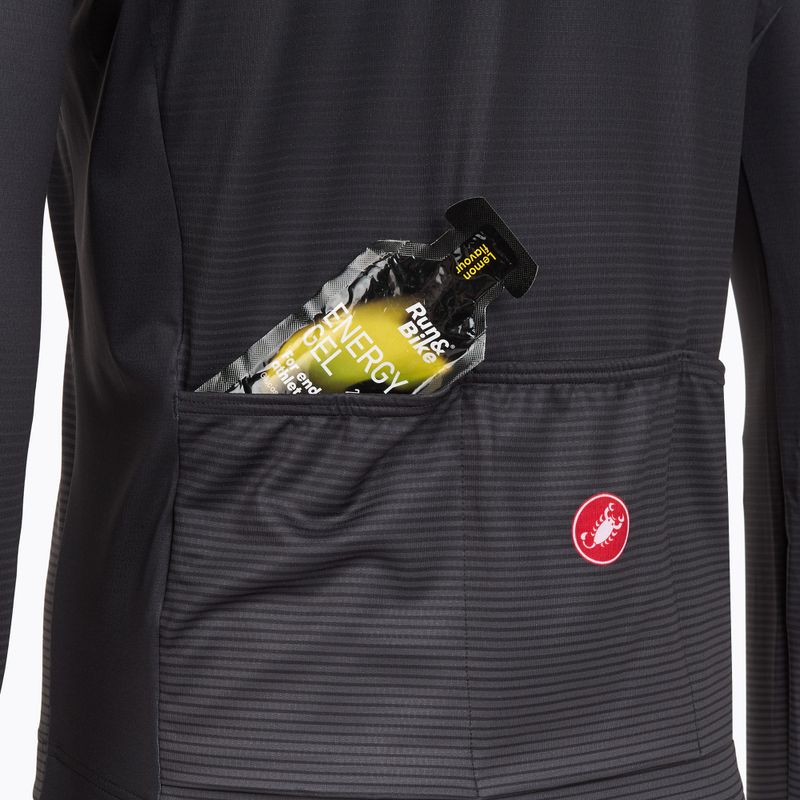 Longsleeve rowerowy męski Castelli Apice Thermal dark gray/smoky gray/silver gray 4