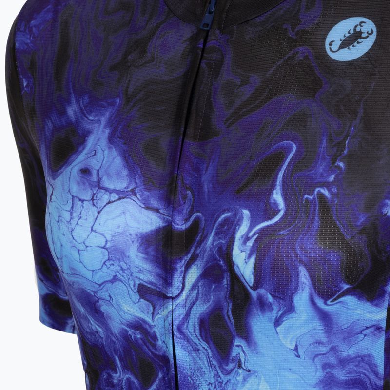 Koszulka rowerowa damska Castelli Cosmic Vortex multicolor violet blue 3
