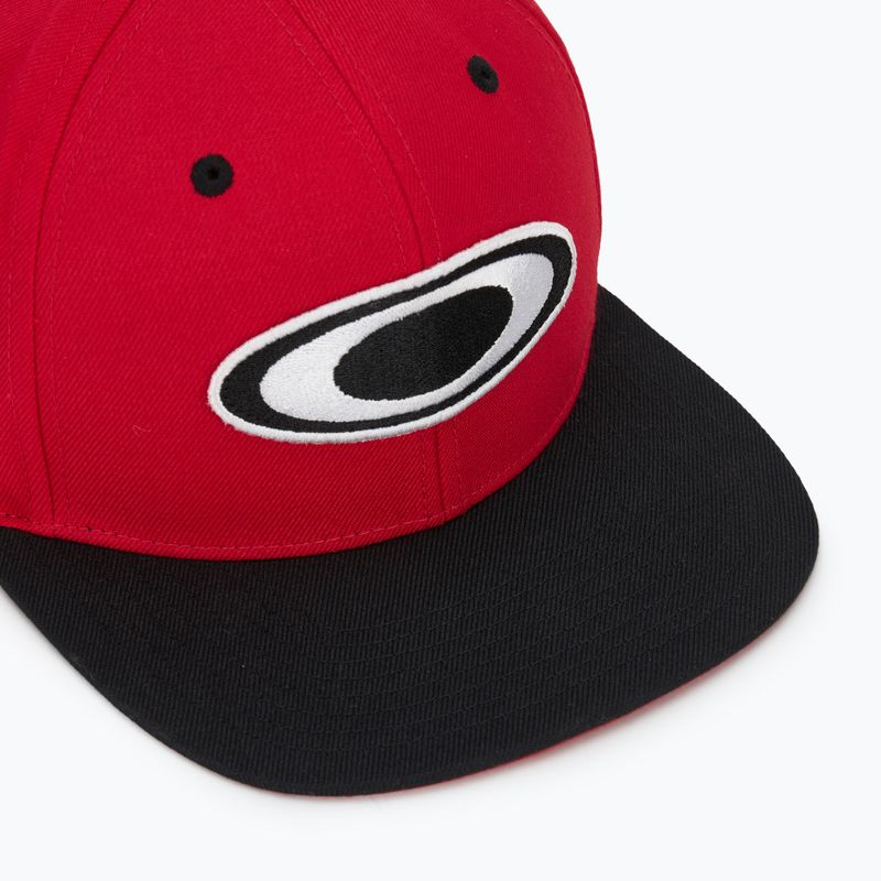 Czapka z daszkiem męska Oakley Oakley Alumni red line 3