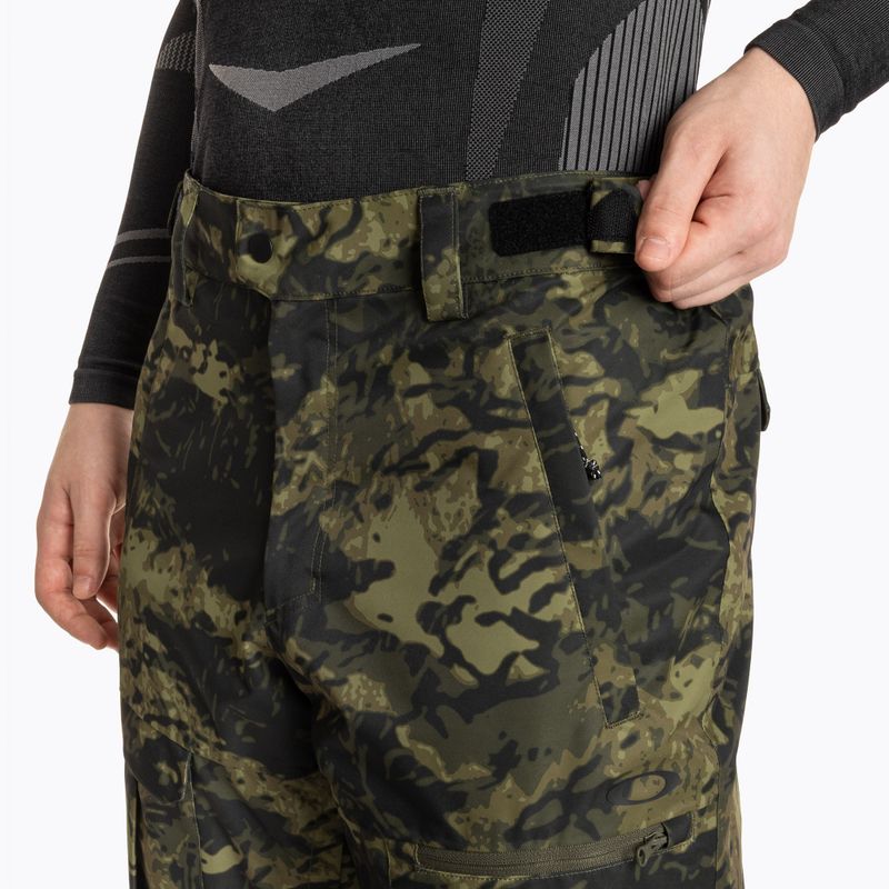 Spodnie narciarskie męskie Oakley Divisional Cargo Shell Pant tiger camo green 4