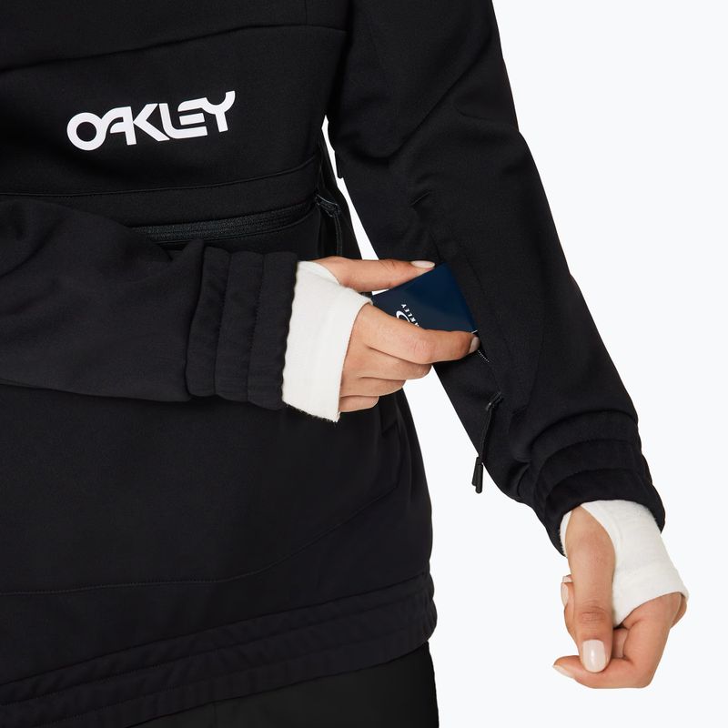 Bluza softshell damska Oakley TNP Nose Grab Softshell Hoodie blackout/white 7