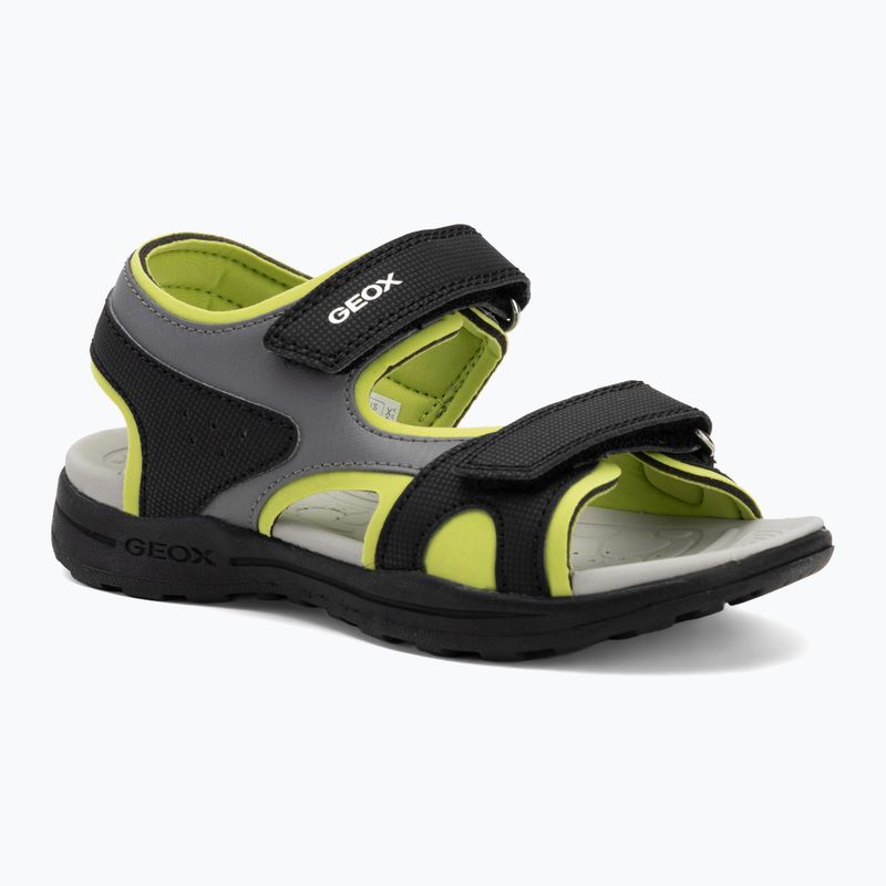 Sandały dziecięce Geox Vaniett black/light green