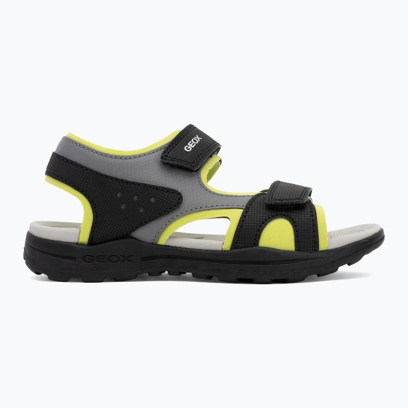 Sandały dziecięce Geox Vaniett black/light green 2