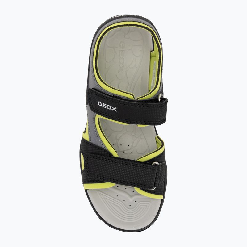 Sandały dziecięce Geox Vaniett black/light green 5