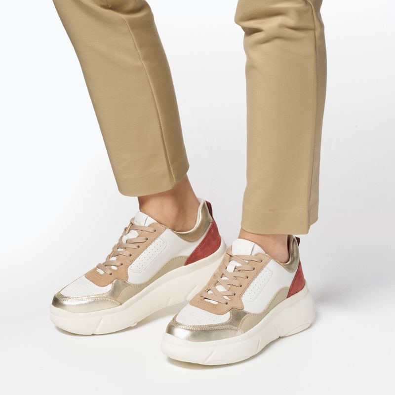Buty damskie Geox Nebula™ 2.0 X whire/light gold 8