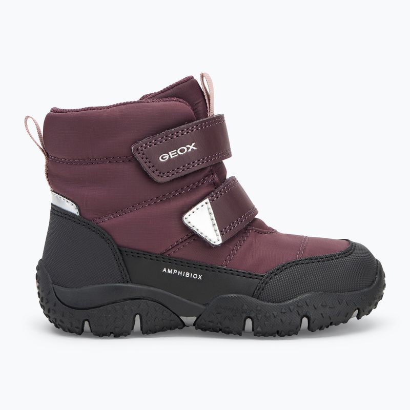 Śniegowce dziecięce Geox Baltic ABX dark burgundy/black 2