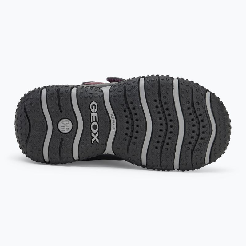 Śniegowce dziecięce Geox Baltic ABX dark burgundy/black 4