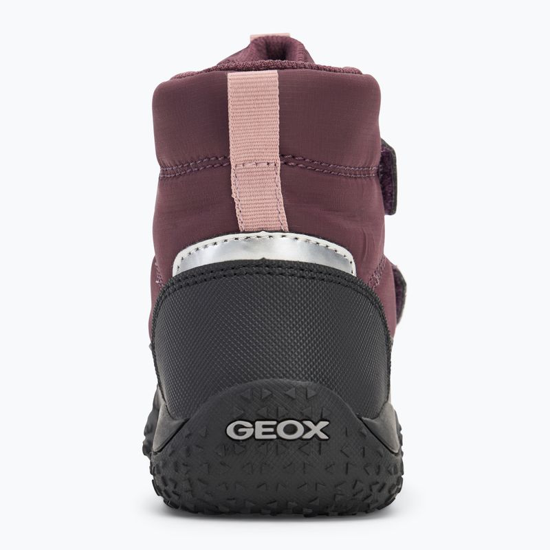 Śniegowce dziecięce Geox Baltic ABX dark burgundy/black 6