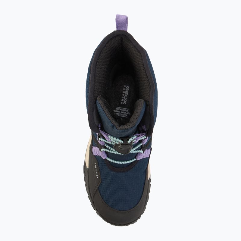 Śniegowce juniorskie Geox Trekkyup ABX navy/purple 5