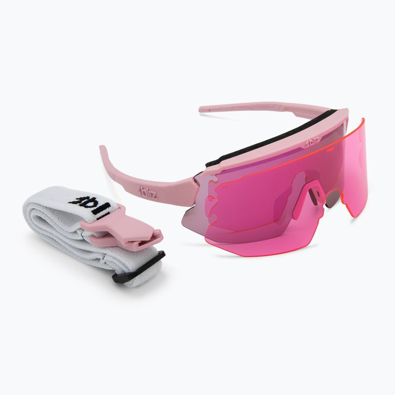 Okulary przeciwsłoneczne Bliz Breeze Small matte powder pink/brown rosé multi/pink