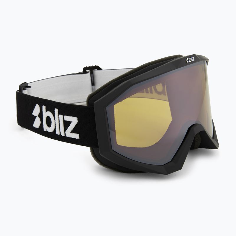 Gogle narciarskie Bliz Liner matte black/orange/silver mirror