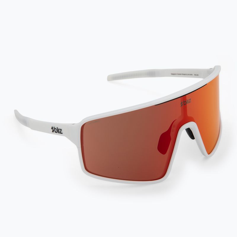 Okulary przeciwsłoneczne Bliz P001 matte white/brown red mirror