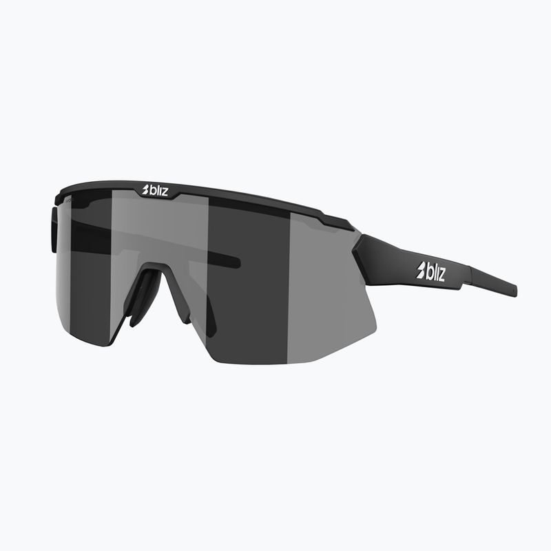 Okulary przeciwsłoneczne Bliz Breeze Small matte black/smoke silver mirror/orange