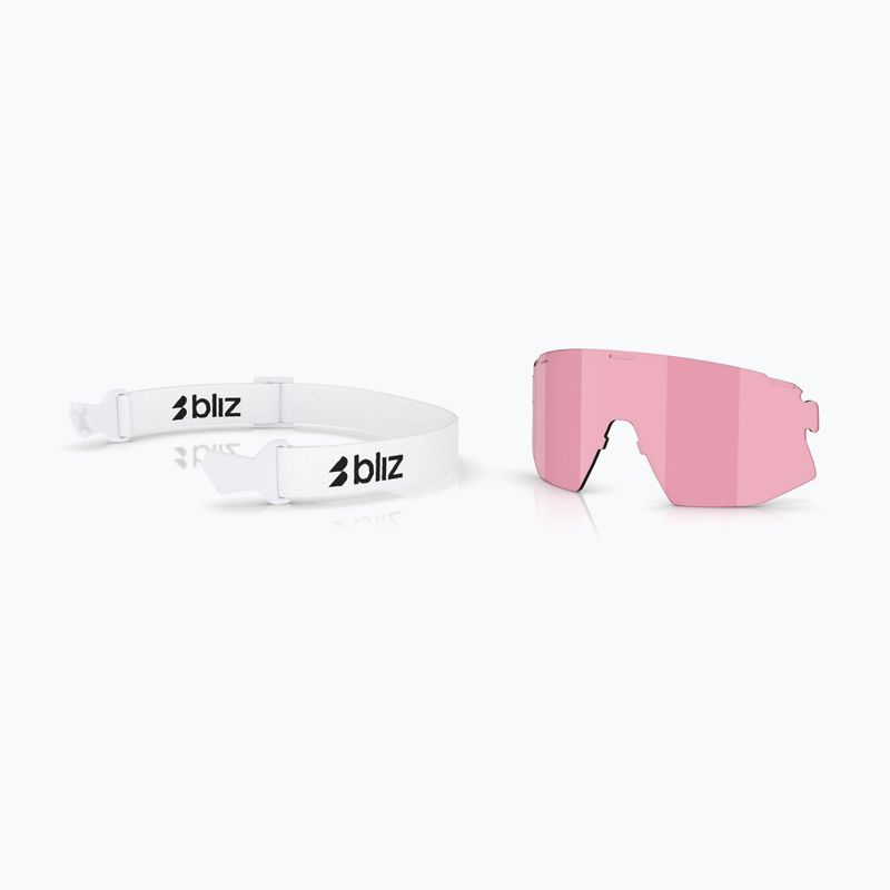 Okulary przeciwsłoneczne Bliz Breeze Small matte white/smoke blue multi/pink 6
