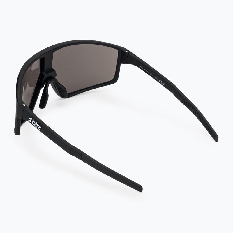 Okulary przeciwsłoneczne Bliz P002 matte black/smoke silver mirror 2