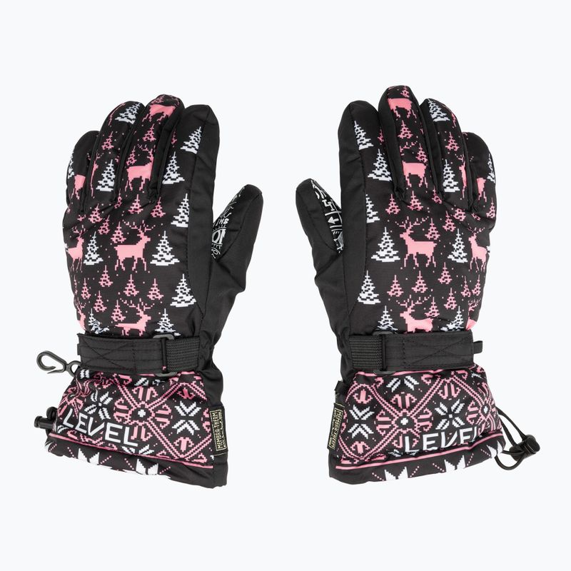 Rękawice narciarskie dziecięce Level Junior ninja pink 4