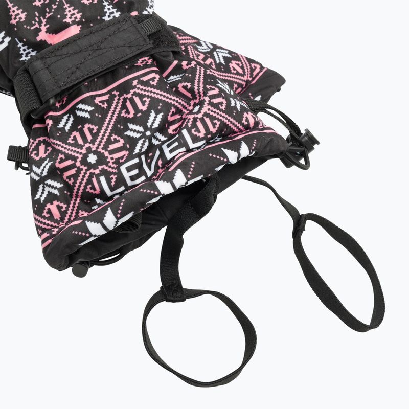 Rękawice narciarskie dziecięce Level Junior ninja pink 6